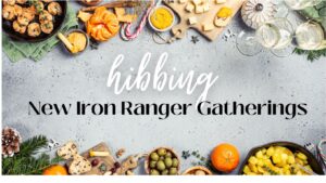 Graphic of dinner and "Hibbing New Iron Ranger Gatherings"